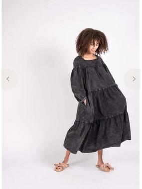 idem ditto Washed Black Maxi Dress Size Medium